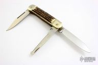 3-Blade Stag Leverlock Auto - 1998 Limited Edition