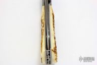 Damasteel and Stag Linerlock