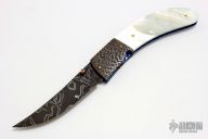 Mother of Pearl and Damascus Linerlock
