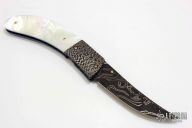 Mother of Pearl and Damascus Linerlock