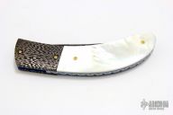 Mother of Pearl and Damascus Linerlock