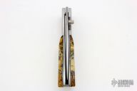 Damascus Liner Lock Pocket Knife