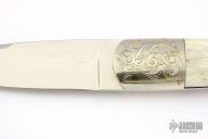 Engraved Stag Fixed Blade