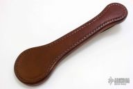 10" Brown Leather Pancake Sap