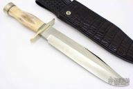 Model 12-9" Sportsman Bowie w/ Model 14 Grind - Mammoth Ivory