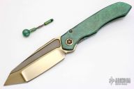 ANAX Tanto - Bronze Satin DLC/Antique Green Titanium