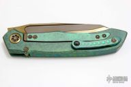 ANAX Tanto - Bronze Satin DLC/Antique Green Titanium