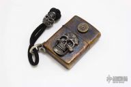Custom Brass Skull Zippo