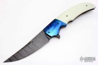 Persian Flipper with Damascus Blade