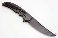 Persian Flipper with Damascus Blade