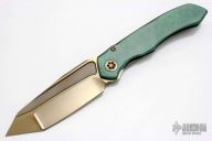 ANAX Tanto - Bronze Satin DLC/Antique Green Titanium