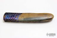 Damascus and Mammoth Ivory Gents Folder