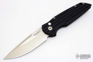 TR-3 LTD - Black Handle/Pearl Button/Satin/Plain