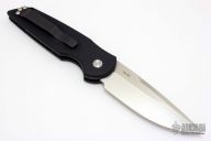 TR-3 LTD - Black Handle/Pearl Button/Satin/Plain