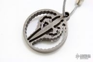 Titanium Dagger Logo Keychain