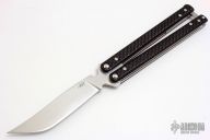 Carbon Fiber Tanto Balisong #006