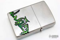 Custom Hand-Painted Leon the Professional Zippo Lighter