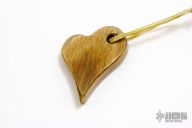 Heart Pendant - Bark Mammoth Ivory