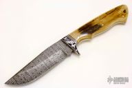 Damascus and Mammoth Ivory Hunter