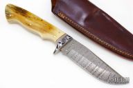 Damascus and Mammoth Ivory Hunter