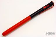 Raw D Rocket Titanium Bolt Action Pen - Red/Black