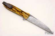 Large Wharncliffe LLF - Damascus and Mammoth Ivory