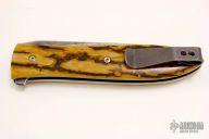 Large Wharncliffe LLF - Damascus and Mammoth Ivory
