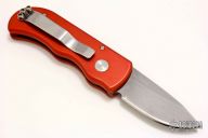 Runt - Red Handle Bead Blast Blade