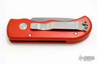 Runt - Red Handle Bead Blast Blade