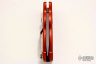 Runt - Red Handle Bead Blast Blade