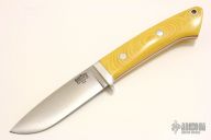 Classic Drop Point Hunter - Antique Ivory Micarta