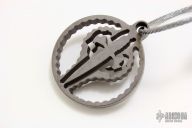 Titanium Dagger Logo Keychain