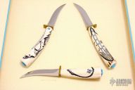 3 Carved Bird and Trouts