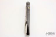 Jigged Estrella with Damasteel and Gold Thumbstud