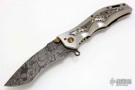 Custom Damascus Gun Hammer