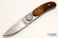 Paul Pocket Knife - Carved Wood Handle