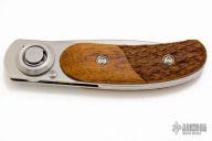 Paul Pocket Knife - Carved Wood Handle