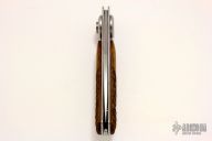 Paul Pocket Knife - Carved Wood Handle