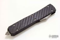 122-3CF Ultratech D/E Black Full Serrated - CF Top