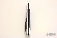 Godfather - Silver Handle / Black G-10 Inlays / Black Blade