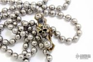 Skull Dog Tag Holder