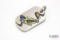 Machined Titanium Pendant - Carp