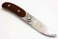 Paul Pocket Knife - Carved Wood Handle