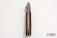 Paul Pocket Knife - Carved Wood Handle