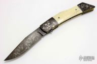 Damascus and Walrus Ivory Flipper
