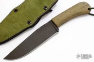 TAD WinklerII Belt Knife - Green Micarta