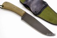 TAD WinklerII Belt Knife - Green Micarta