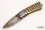 Damascus and Armadillo Linerlock