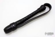 9" Black Leather Springloaded Blackjack w/ Strap