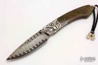 B12 Primeval Damascus Button Lock #28/50